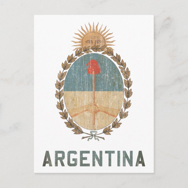 Vintages Argentinien Postkarte (Vorderseite)