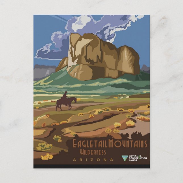 Vintages Arizona Postkarte (Vorderseite)