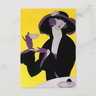 Vintages Art Deco Einladung