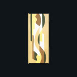Vintages Art Deco Jazz Curve Muster Herbstfarben Leinwanddruck<br><div class="desc">Vintage Illustration Art Deko Jazz pochoir Tapete Muster von Voldemar Boberman, 1929. Pochoir ist eine Schablonentechnik, die in surrealistischen Malereien üblich ist. Ein elegantes und elegantes Kubismus-Design mit geometrischen Formen und Farben in warmen Herbst neutralen Farben mit verschiedenen Braun-, Tans- und Beige-Tönen. Ein modernes und ausgeklügeltes Design, das ein großartiges...</div>