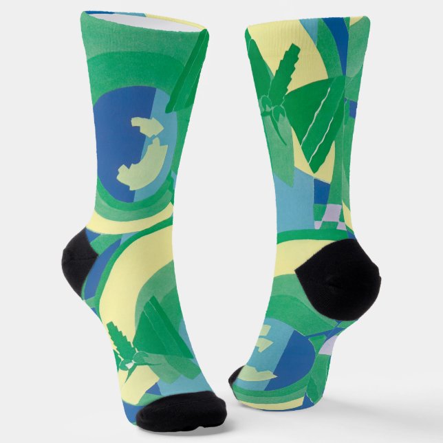 Vintages Art Deco Jazz Socken (Gewinkelt)