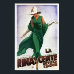 Vintages Art Deco La Rinascente 1900s Poster<br><div class="desc">Dieses Digitalbild stammt aus dem fabelhaften italienischen Vintag Art Deco Poster der frühen 1900er Jahre und stammt von Marcello Dudovich mit dem Titel "La Rinascente Novita di Stagione". Es ist eine elegant gekleidete Frau in smaragdgrünem Kleid mit passendem billdem Kap und Schuhen. Ein großartiges Stück Erinnerung und Geschenk für den...</div>