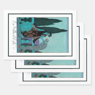 Vintages Art Deco La Villa d'Este von George Barbi Geschenkpapier Set