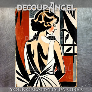 Vintages Art Deco Poster #2 der 1920er Jahre - Dec Seidenpapier