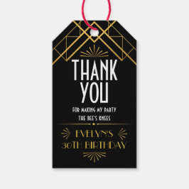 Vintages Art Deco Roaring 20er Gastgeschenk Geschenkanhänger