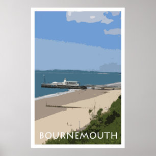 Vintages Art-Plakat BOURNEMOUTHS Poster