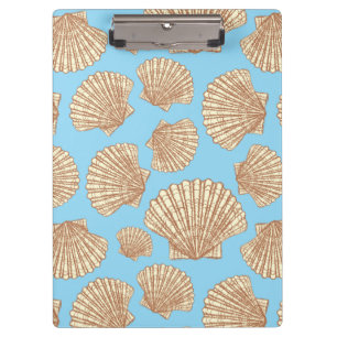 Vintages Artseashell-Muster Klemmbrett