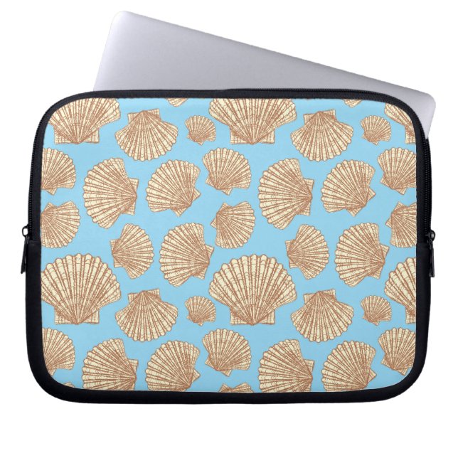 Vintages Artseashell-Muster Laptopschutzhülle (Vorderseite)