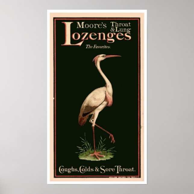 Vintages Arzneimittel-Poster Poster (Vorne)