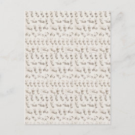 Vintages ASL Sign Language Weihnachtsgeschenk Postkarte