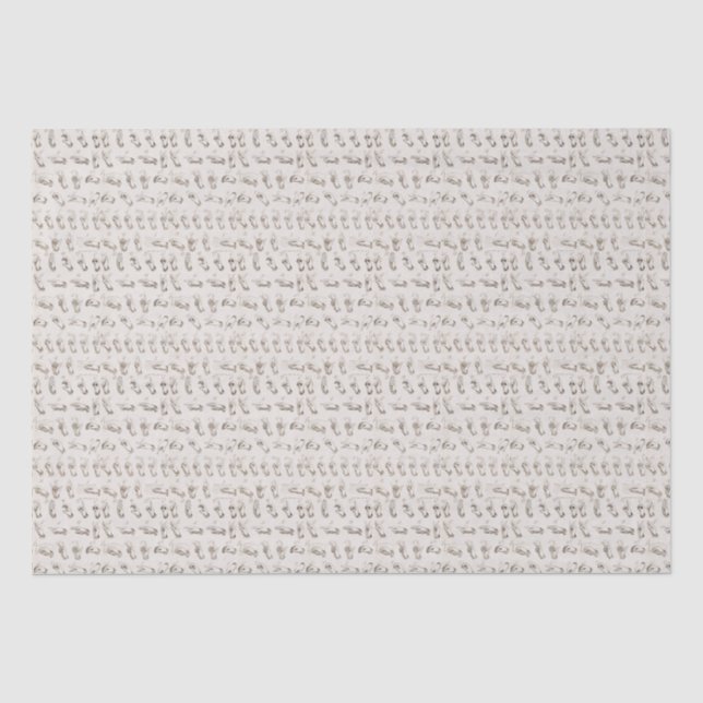 Vintages ASL Sign Language Weihnachtsgeschenk Seidenpapier (Vorderseite)