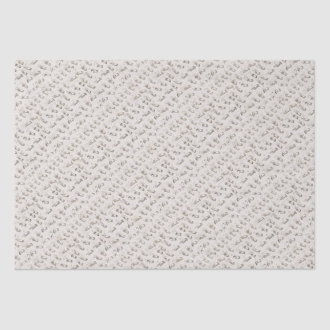 Vintages ASL Sign Language Weihnachtsgeschenk Seidenpapier (Vorderseite)