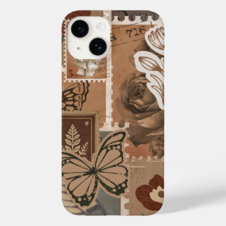 Vintages ästhetisches Brown Design Case-Mate iPhone 14 Hülle
