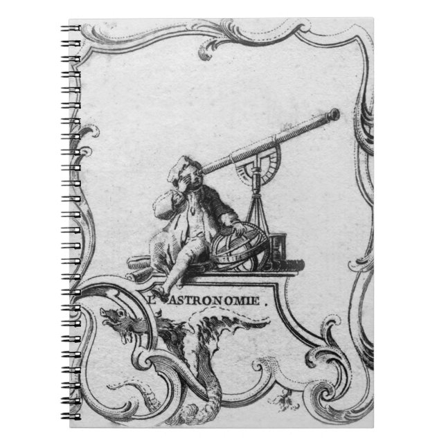 Vintages Astronomie-Notizbuch Notizblock (Vorderseite)