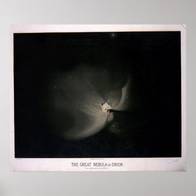 Vintages astronomisches Poster (Vorne)