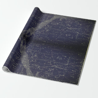 Vintages astronomisches Schleifpapier Geschenkpapier
