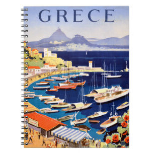 Vintages Athen Griechenland Reisen Notizblock