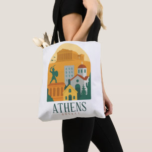 Vintages Athen Griechenland Reisen - Parthenon Tasche