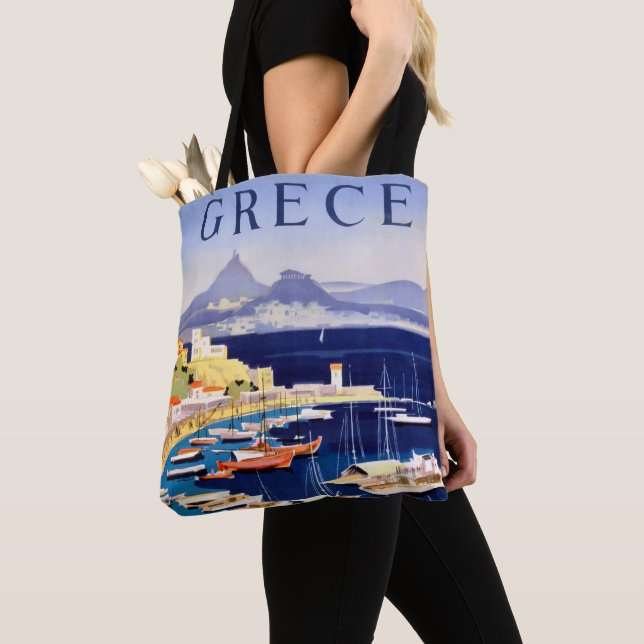 Vintages Athen Griechenland Reisen Tasche (Von Nahem)