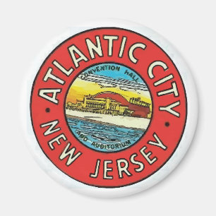 Vintages Atlantic City NJ Magnet
