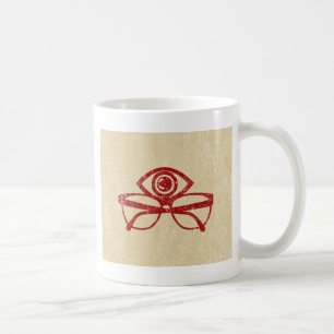 Vintages Auge & Augenbrille Kaffeetasse
