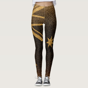 Vintages Australien Flag #9 Leggings