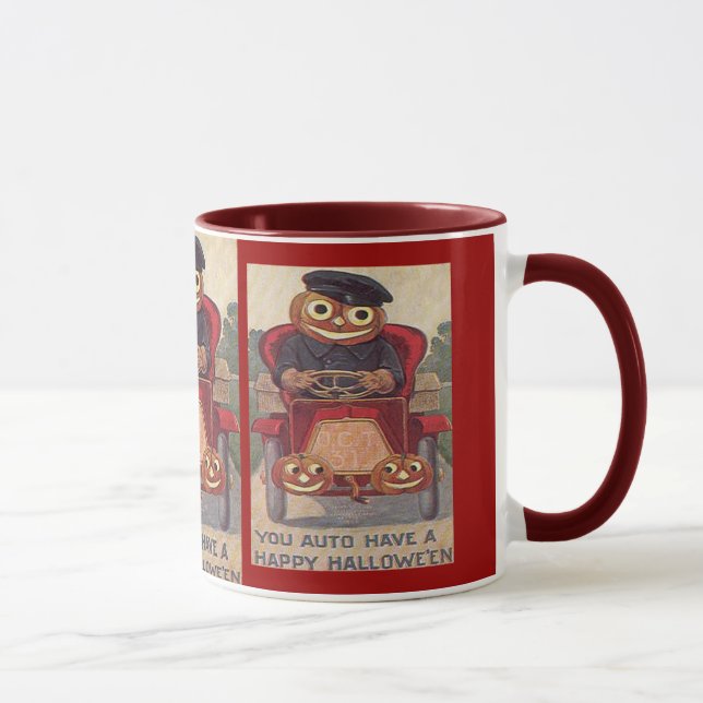 Vintages Auto Halloween Tasse (Rechts)