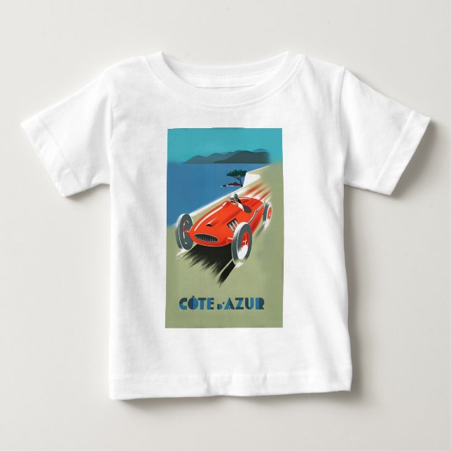 Vintages Auto Racing Baby T-shirt (Vorderseite)