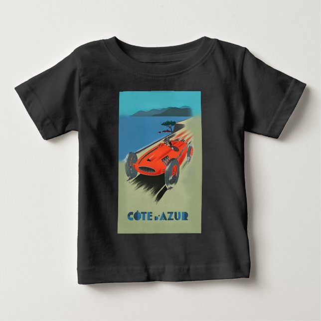 Vintages Auto Racing Baby T-shirt (Vorderseite)