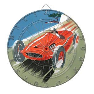 Vintages Auto Racing Dartscheibe