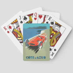 Vintages Auto Racing Spielkarten