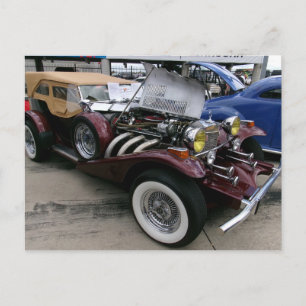 Vintages Automobil Postkarte