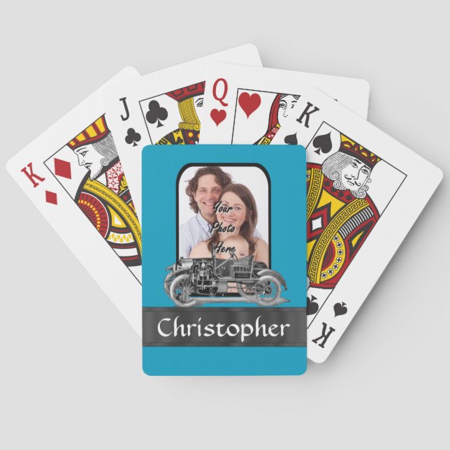 Vintages Automobil Spielkarten (Rückseite)