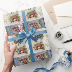 Vintages Automobil Weihnachten Geschenkpapier