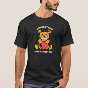 Vintages Baby Bear Lover Herzstück Liebe Valentins T-Shirt