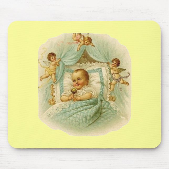 Vintages Baby & Cherubs Mousepad (Vorne)