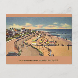 Vintages Badestrand Cape May NJ Postcard Postkarte