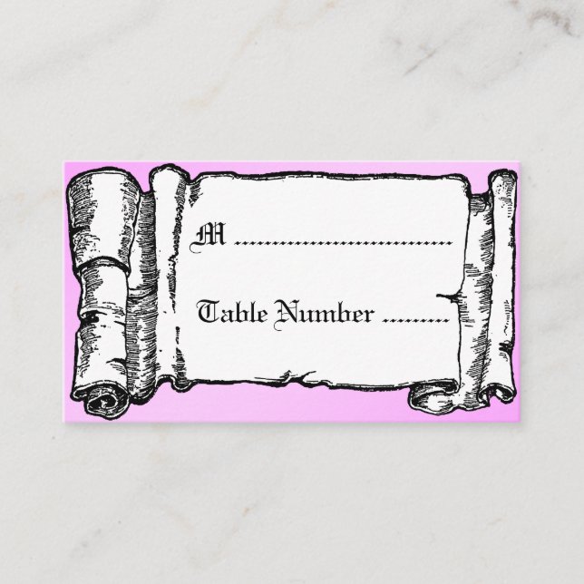 Vintages Banner-Glas Slipper-Tischkarten Platzkarte (Vorderseite)