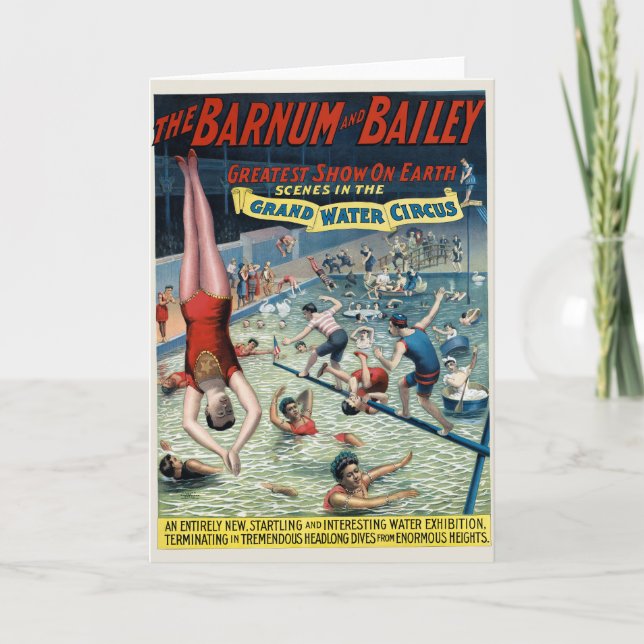 Vintages Barnum & Bailey Circus Poster Karte (Vorderseite)