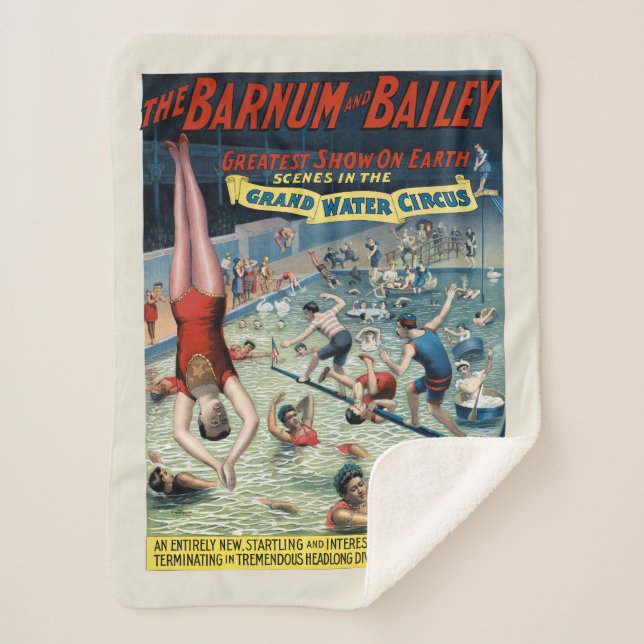 Vintages Barnum & Bailey Circus Poster Sherpadecke (Vorderseite)