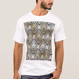 Vintages Barock: Nahtloses Ziermuster T-Shirt