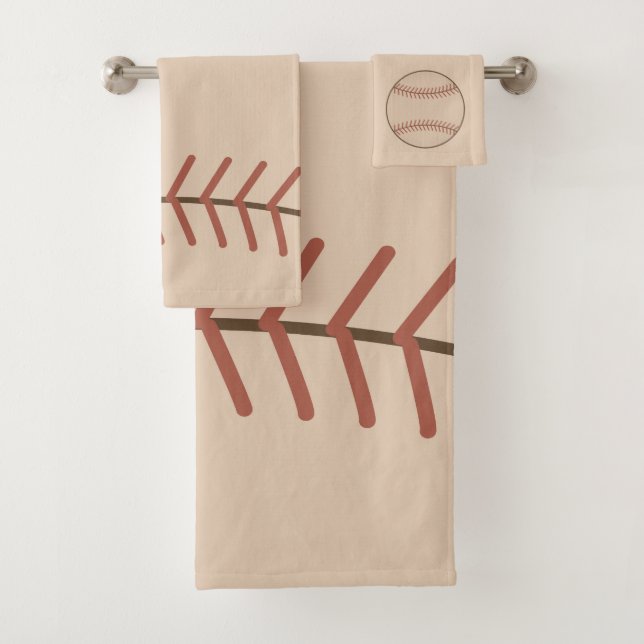 Vintages Baseball Bad Handtuchhandtuch Set (Insitu)