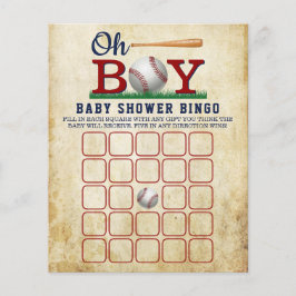 Vintages Baseball Boys Baby Duschbingo