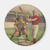 Vintages Baseball-Poster-Magnet