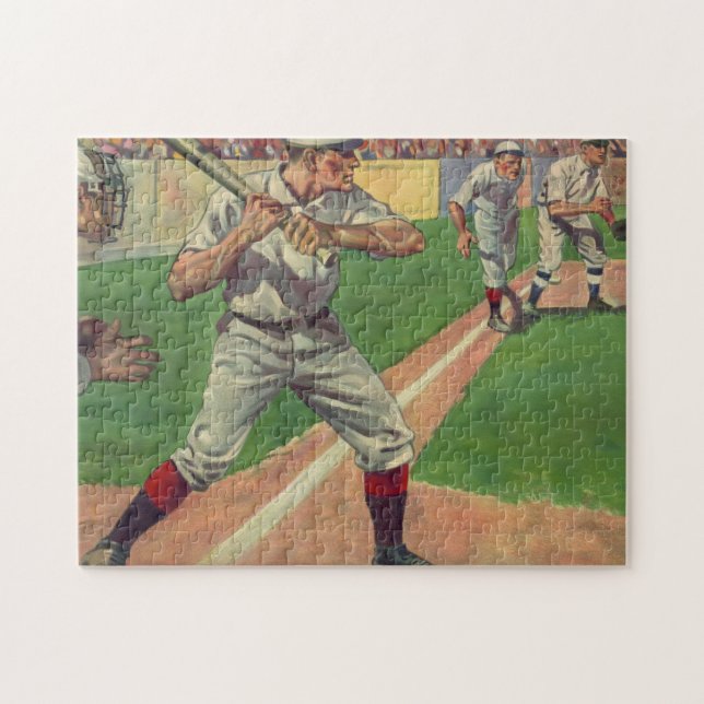 Vintages Baseball-Spiel (1909) (Horizontal)