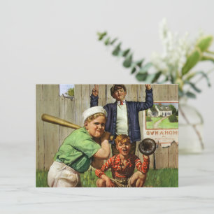 Vintages Baseball-Spiel, Kinderspielplatz