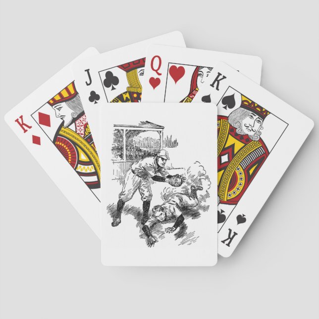 Vintages Baseballdeck Kartenspielen Spielkarten (Rückseite)