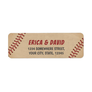 Vintages Baseballsportthema Hochzeit