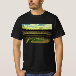 Vintages Baseballstadion T-Shirt