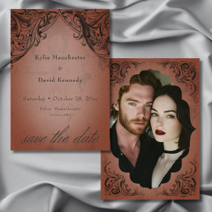 Vintages Bat bis zum Todestraffen Save The Date